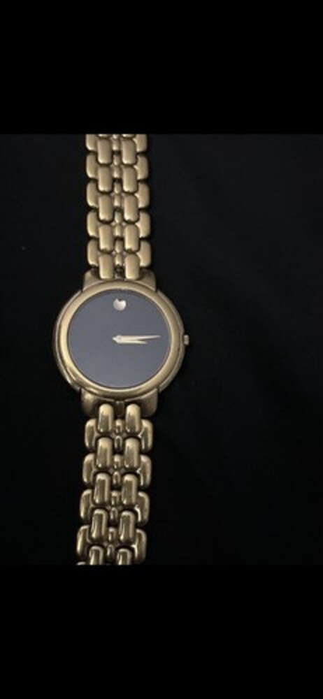 movado museum watch - 87.A2.873- Gold Tone, Black Dial